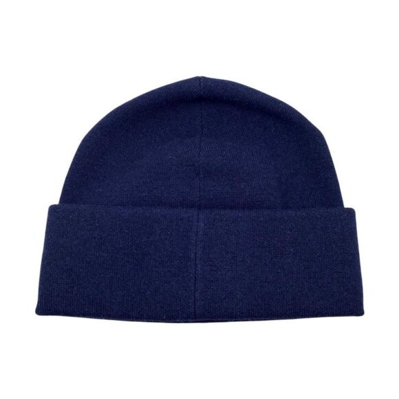Fendi Knit Cap Fxq334 Arhd S M Lame Logo Navy